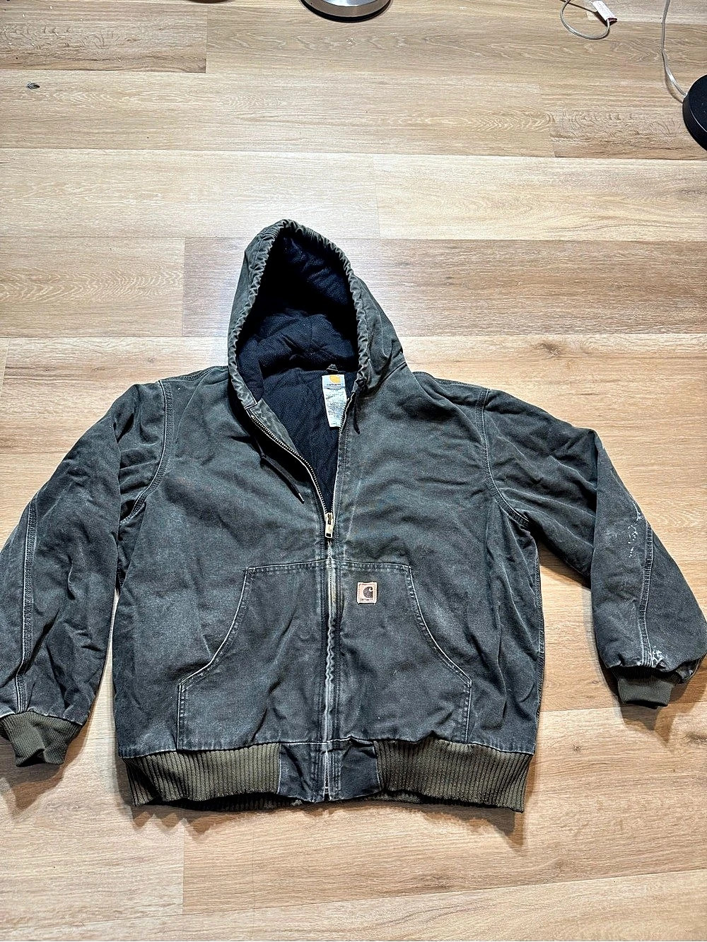 Carhartt Sandstone Duck Active Jacket J130 MOS J130 MOS J140 Hooded Jacket Black